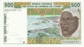 West African States 500 Francs, 1999